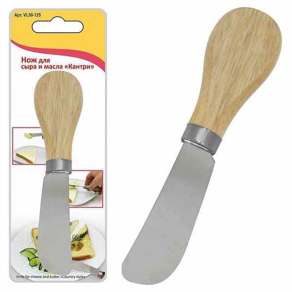 Нож для сыра и масла МультиДом Кантри, 12,5×2,5 см