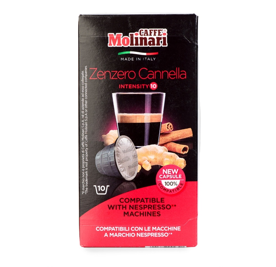 

Кофе в капсулах Molinari Zenzero Cannella 10 шт. 50 г