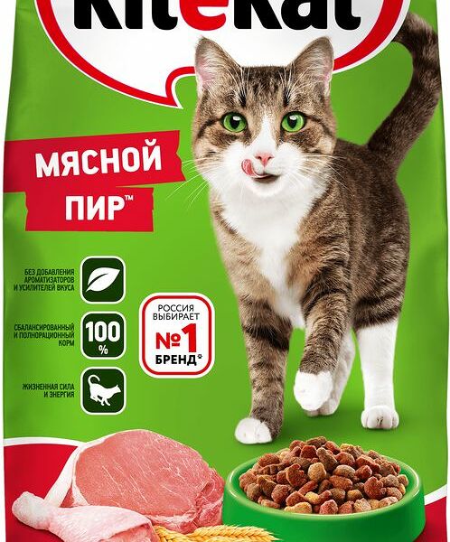 Сухой корм Kitekat для кошек Мясо