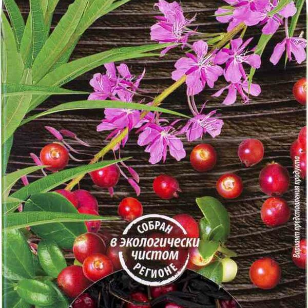 Чайный напиток Иван-чай ферментированный Глобус Вита с брусникой