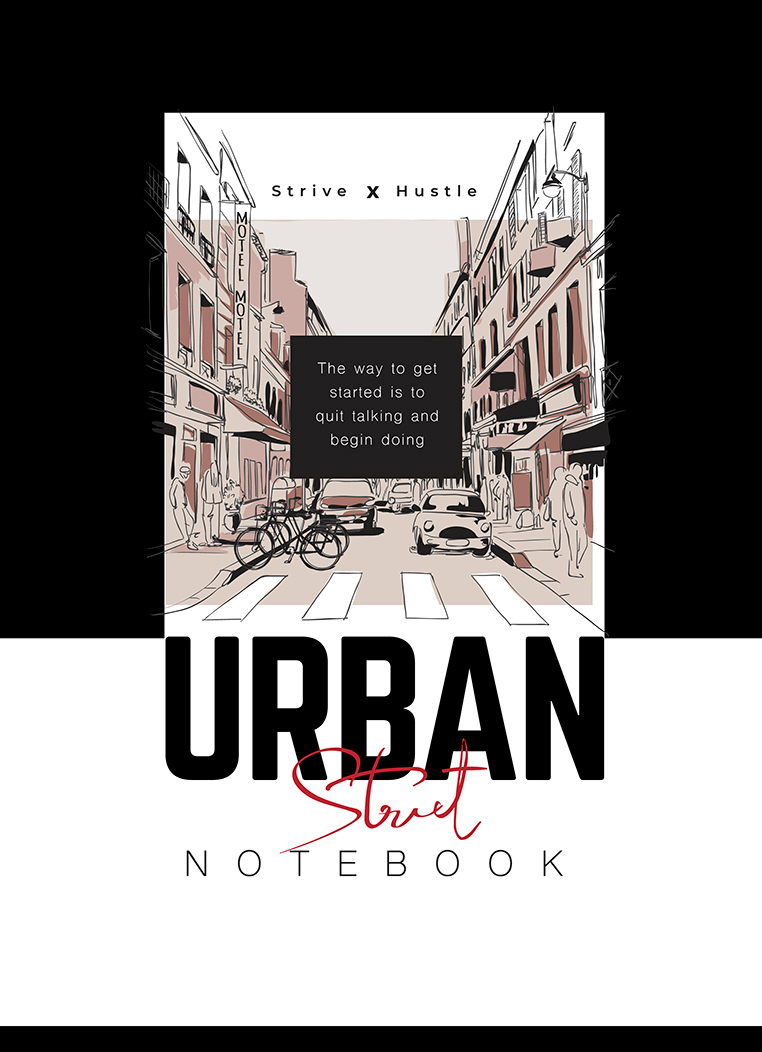 

Тетрадь ПЗБМ A4 Урбан, скрепка, клетка 80л, в ассортименте