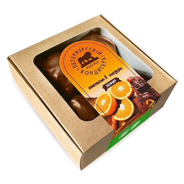 Зефир Петербургский КондитерЪ Апельсин в глазури 260г