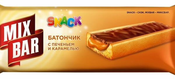 Батончик Mixbar с печеньем и карамелью