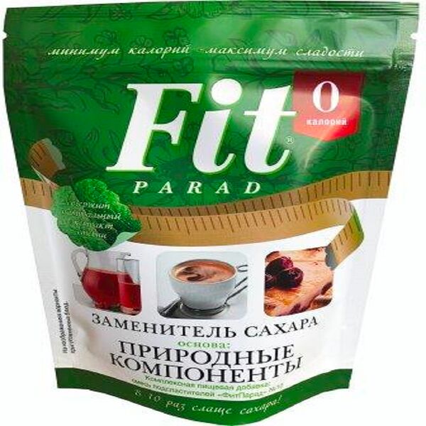 Заменитель сахара (смесь натуральных подсластителей) ФитПарад № 10, пакет 150г
