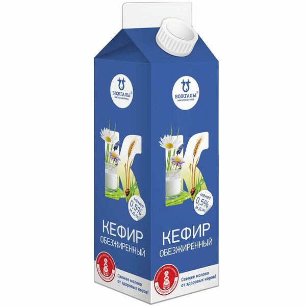 Кефир Вожгалы обезжиренный 500г