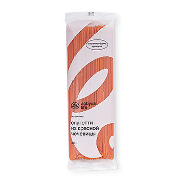 Спагетти из красной чечевицы (без глютена), «Азбука life», 400 г, Россия
