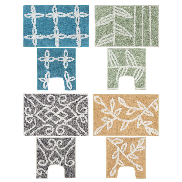 Vetta набор ковриков 2шт для ванной и туалета, хлопок, 60x40см + 40x40см, 