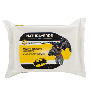 Салфетки гигиенические очищающие детские, BATMAN, 20 шт., Италия