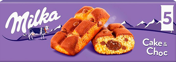 

Пирожное Milka бисквитное с шоколадной начинкой 5шт*