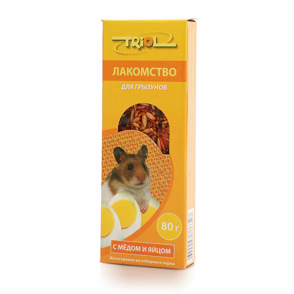 Лакомство для грызунов с медом и яйцом ТМ Triol (Триол)