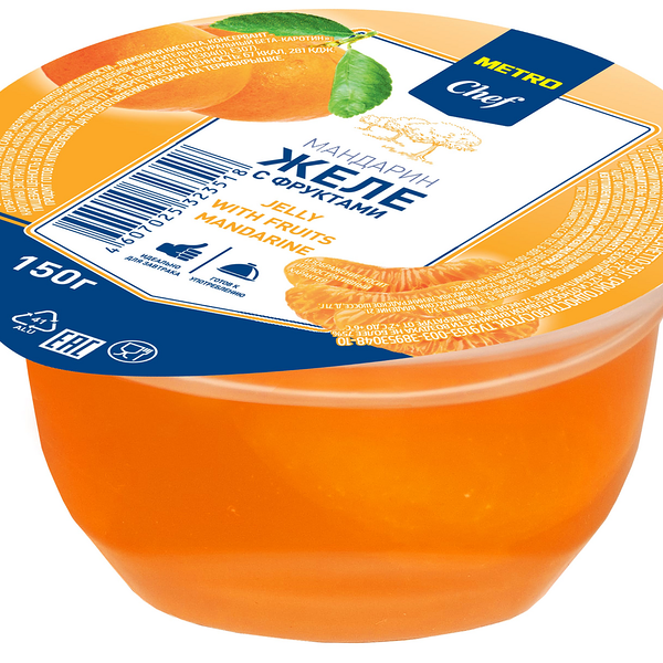 Желе Metro Chef с фруктами мандарин