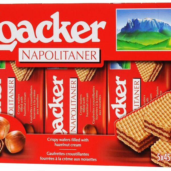 Вафли Loacker с лесным орешком 5x45г