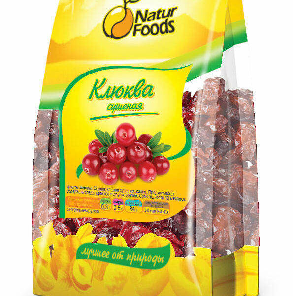 Клюква сушёная ТМ Natur foods