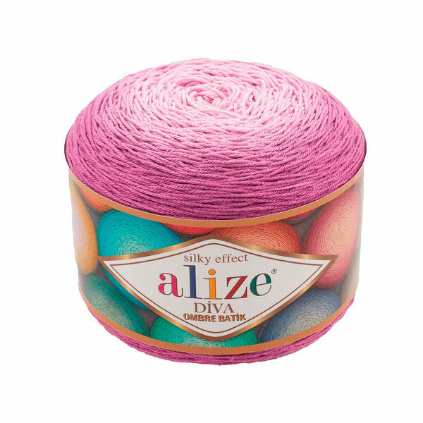 Пряжа Alize 'Diva Ombre Batik' 250г 875м (100% микрофибра акрил)(7244 секционный)