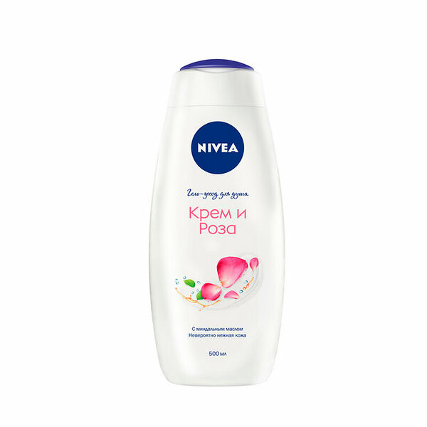 Гель-уход для душа Nivea Крем и Роза