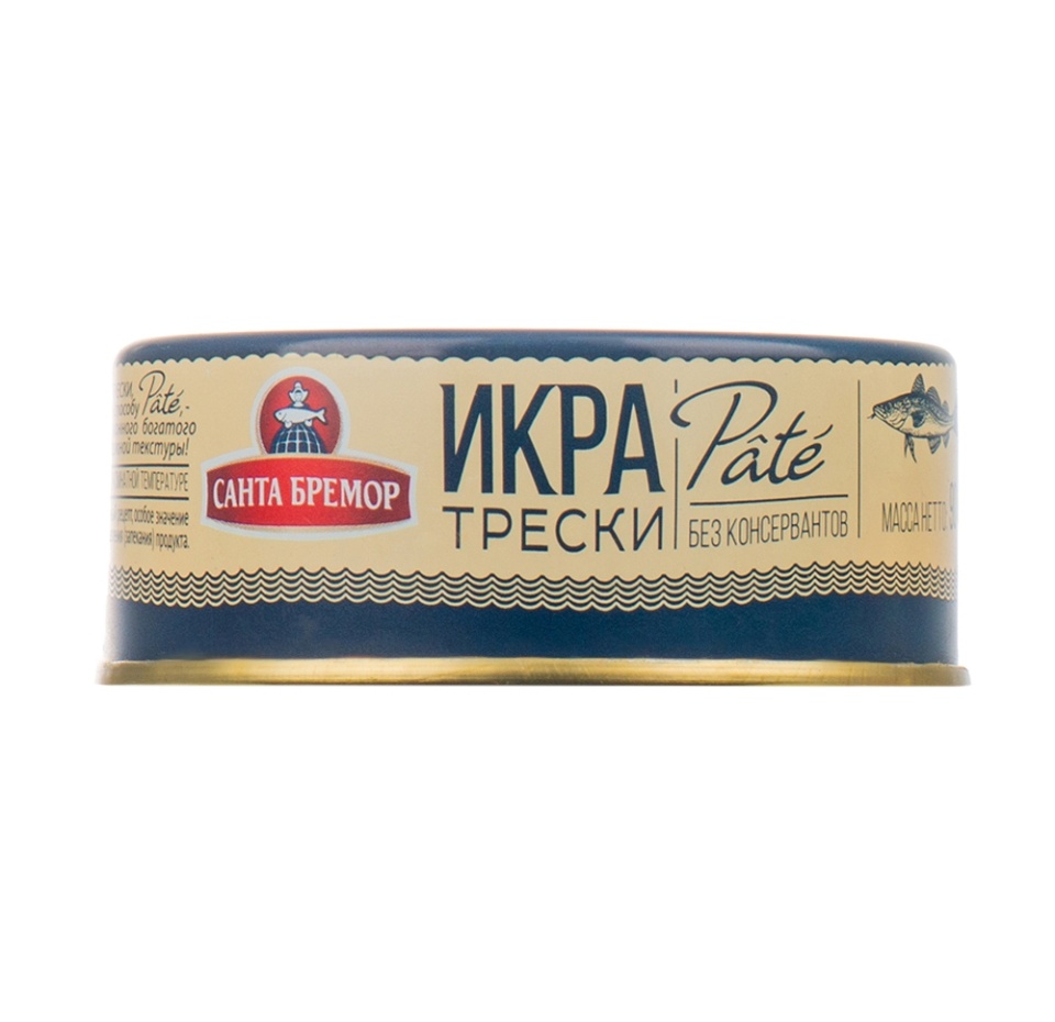 

Икра трески Санта Бремор Pate деликатесная 90 г