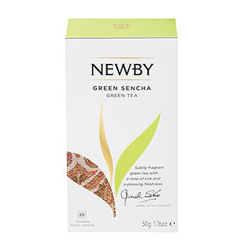Чай зеленый Newby Green Sencha, 25 пакетиков