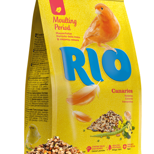 Rio Корм для канареек в период линьки Злаковое ассорти 500 г