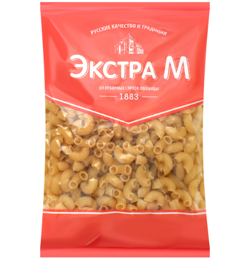 

Макароны Экстра М Рожки классические №88 группа В высший сорт