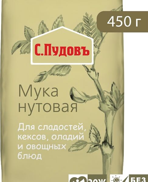 Мука С.Пудовъ Нутовая 450г