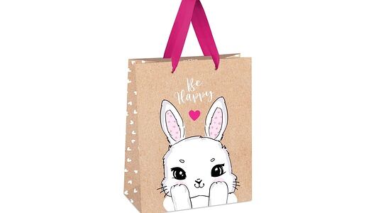 Пакет подарочный Meshu Funny bunny 18х23х10 см крафт