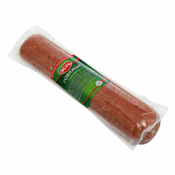 Полукопченая колбаса говяжья Халяль ТМ Эколь