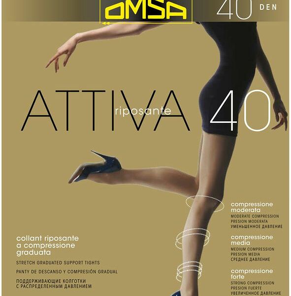 Колготки женские Omsa attiva 40 daino 2, 48г