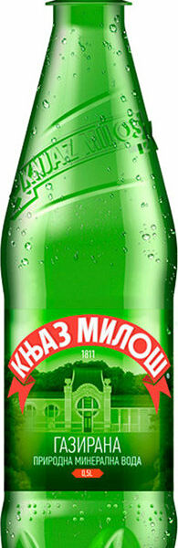 Вода минеральная Knjaz Milos газированная, 0.5 л
