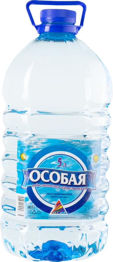 

Вода питьевая Юсил Особая артезианская 1-й категории негазированная 5 л