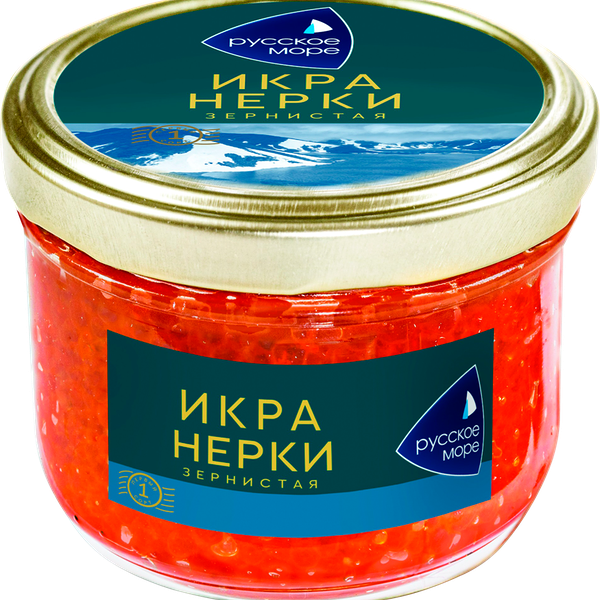 Икра нерки красная зернистая Русское море 1 сорт