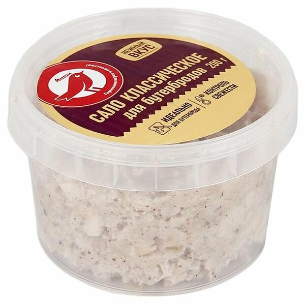 Сало для бутербродов Ашан Красная птица классическое