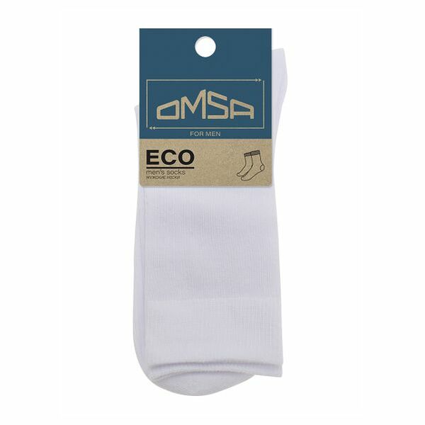 Носки мужские Omsa Eco 401 Bianco, размер 42-44 белый