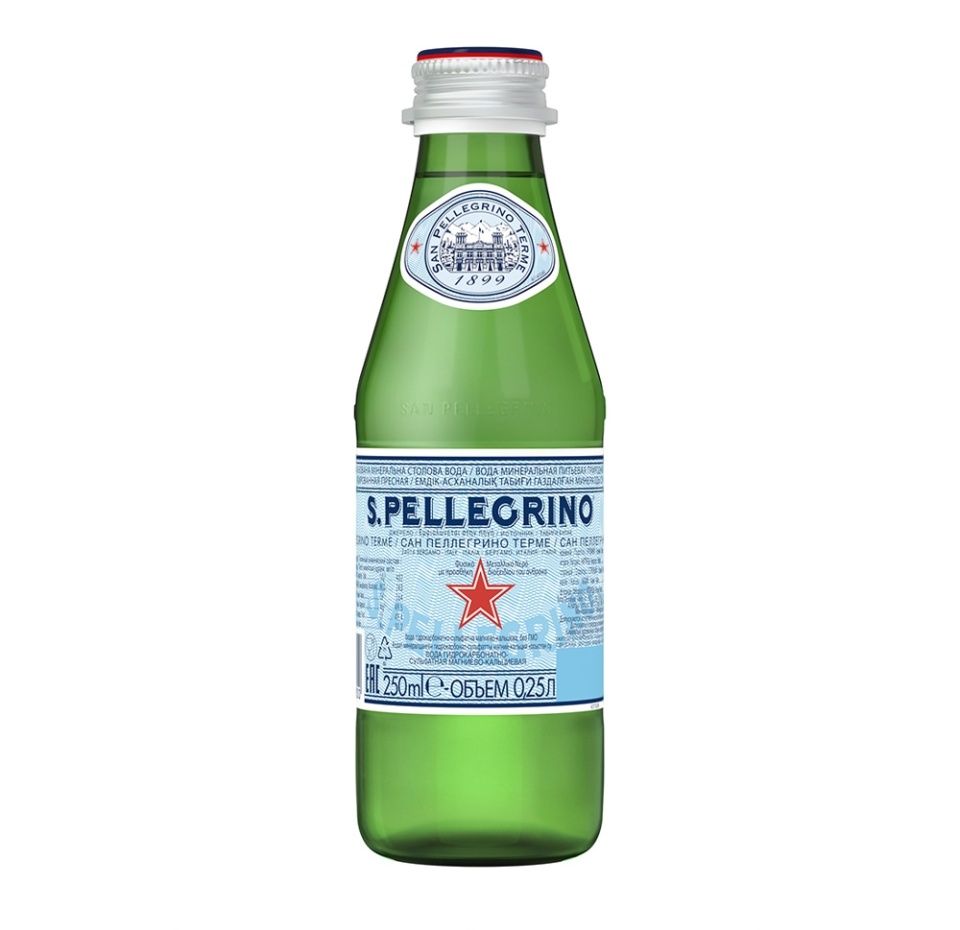 

Вода минеральная S.Pellegrino газированная, 0.25 л