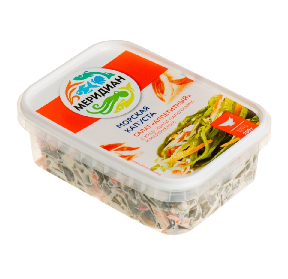 

Салат Меридиан Аппетитный из морской капусты 200 г, Россия