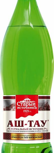 Вода Аш-Тау минеральная лечебно-столовая газированная 1.5л