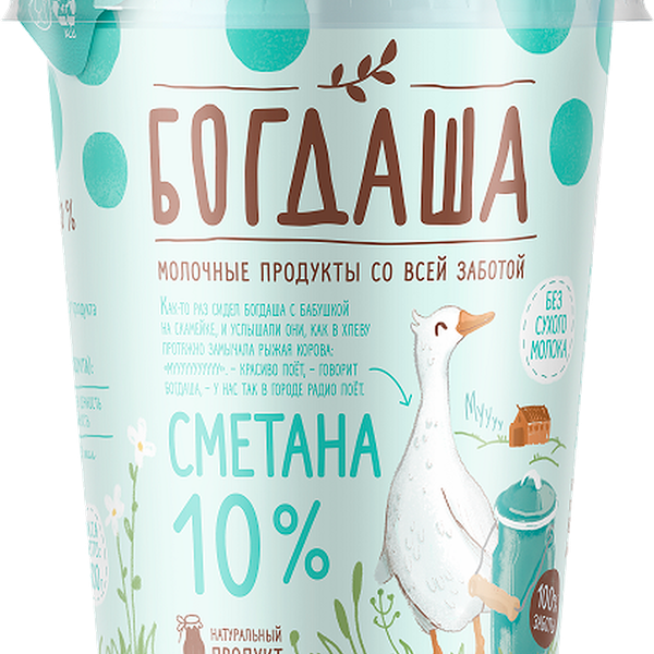 Сметана Богдаша 10% 300 г
