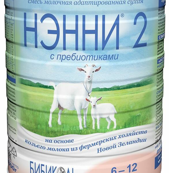 Молочная смесь сухая адаптированная Нэнни №2 с пребиотиками с 6 месяцев