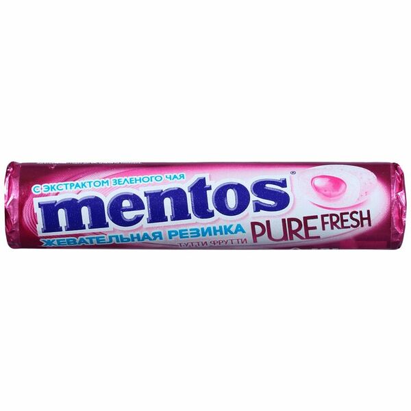 Жевательная резинка Mentos Pure Fresh Тутти Фрутти, 15.5г