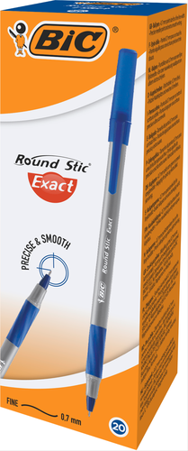

Ручка шариковая Bic Round Stic Exact синяя 1 шт.