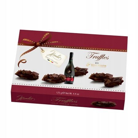 Трюфели Hamlet Бельгийские в хлопьях темного шоколада с коньяком Remy Martin 125 г