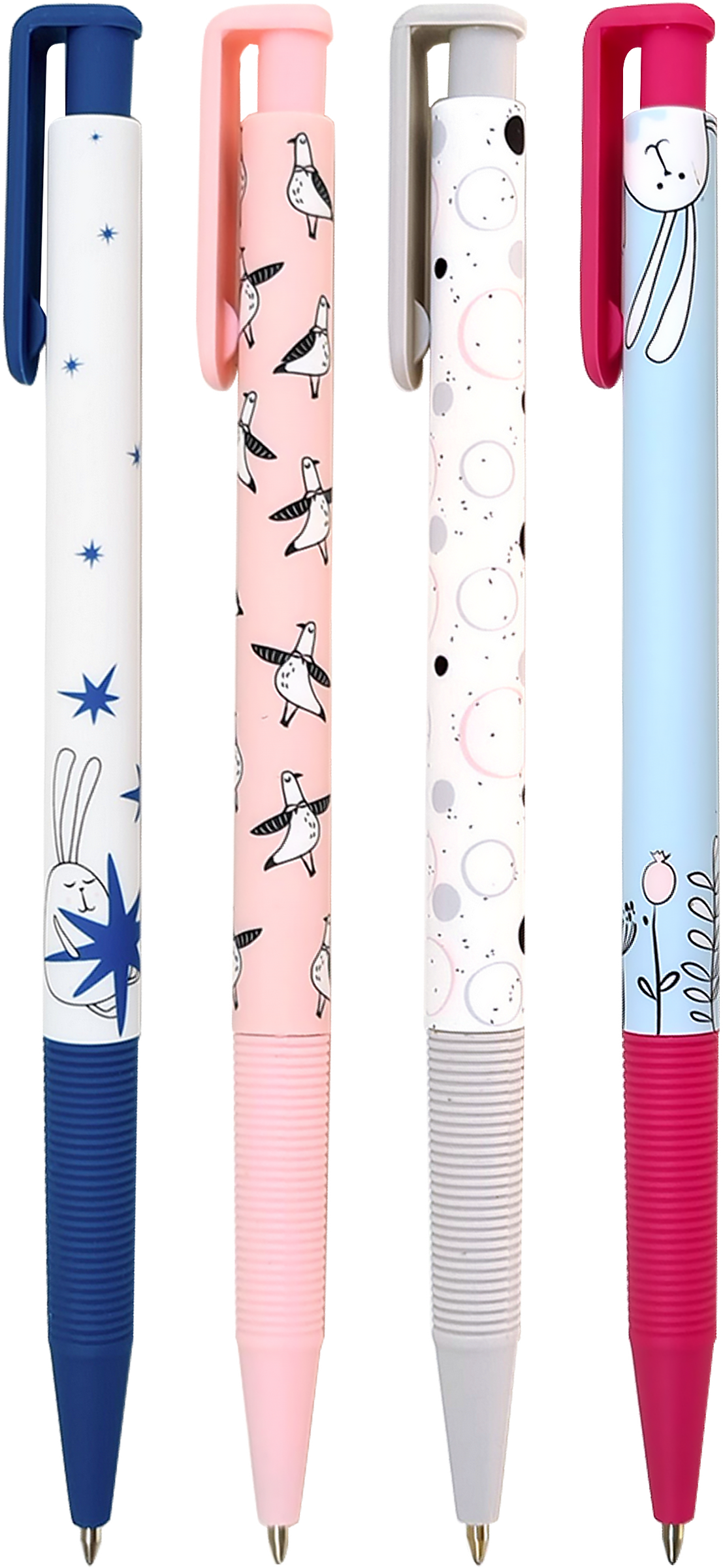 

Ручка шариковая автоматическая Besmart Bunny 0.7 мм синий в ассортименте