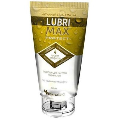 Гель-смазка интимная Lubrimax Для дополнительной защиты (Protect) на водной основе 150 мл