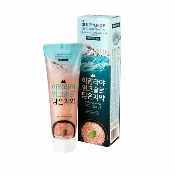 Перио Паста зубная Ледяная мята с розовой гималайской солью