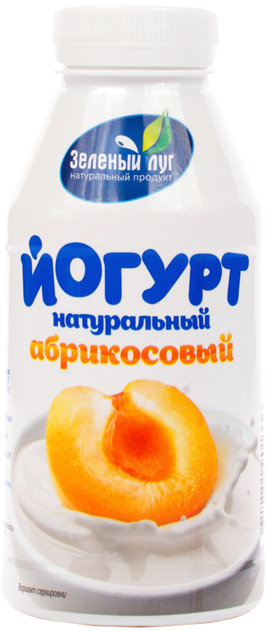 

Йогурт питьевой Зелёный луг абрикосовый 2,5% без змж 340 г