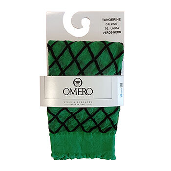 Носки Omero Tangerine calzino цвет 6056 Verde/Nero One size, Италия