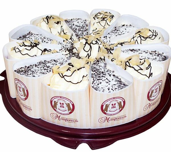 Торт бисквитный Север-Метрополь Мёд и шоколад