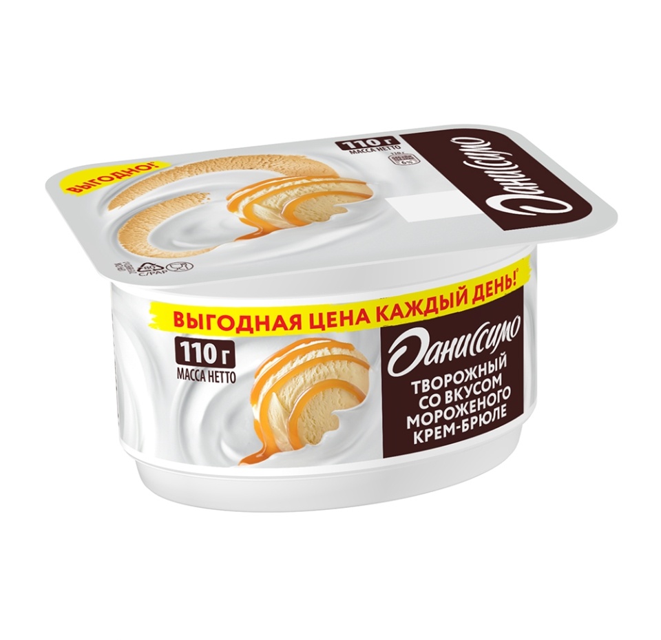

Десерт творожный Даниссимо со вкусом крем-брюле 5.5% 110 г