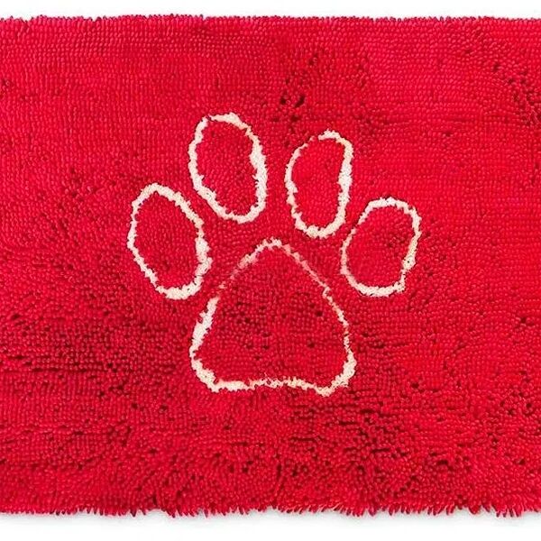 Коврик для собак Dog Gone Smart Doormat M, супервпитывающий, красный, 51 х 79 см
