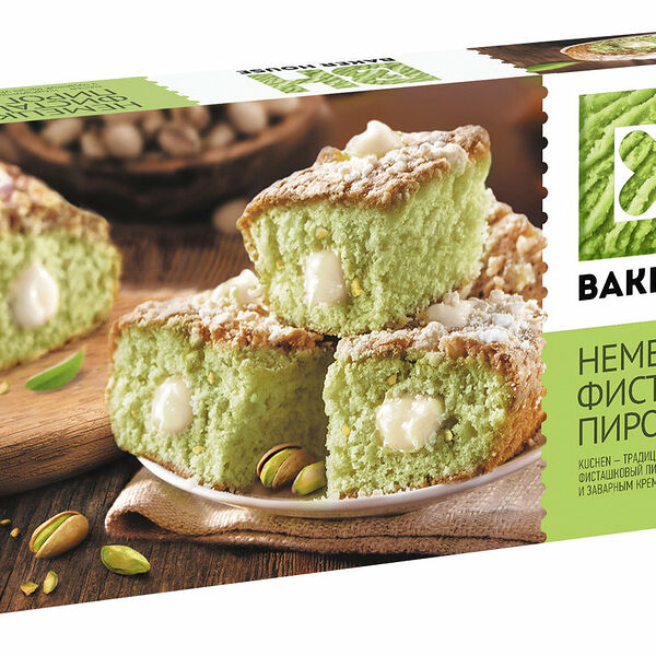 Пирог фисташковый Немецкий Kuchen (Кюхен) ТМ Baker House (Бейкер Хаус)