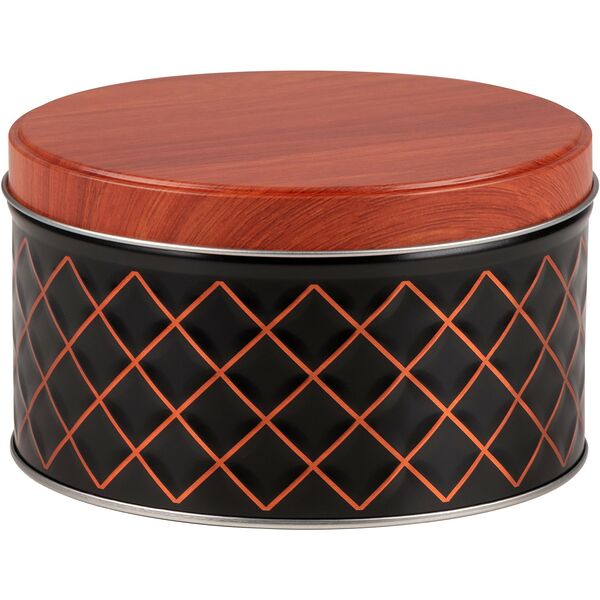 Банка для сыпучих продуктов Mallony Classico Nero, 1.1 л, круглая, металл